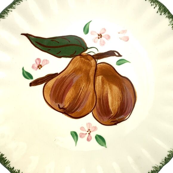 Blue Ridge 8.5" Plate Pears Country Fair Luncheon Southern Potteries Vintage USA - Picture 6 of 10